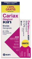 Bain de bouche gingival Cariax 500 ml + 100 ml et dentifrice 100 ml