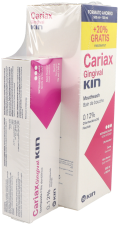 Bain de bouche gingival Cariax 500 ml + 100 ml et dentifrice 100 ml