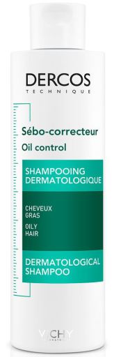 Dercos Shampooing Oil Control pour cheveux gras 200 ml
