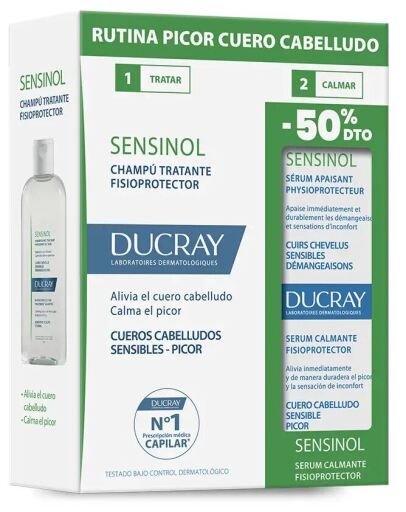 Coffret Sensinol Shampoing Apaisant 200 ml + Sérums Capillaires 30 ml