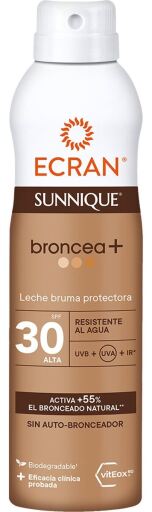 Ecran Sunnique Broncea+ Brume Protectrice SPF 30 250 ml
