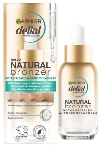 Delial Natural Bronzer Gouttes autobronzantes pour le visage 30 ml