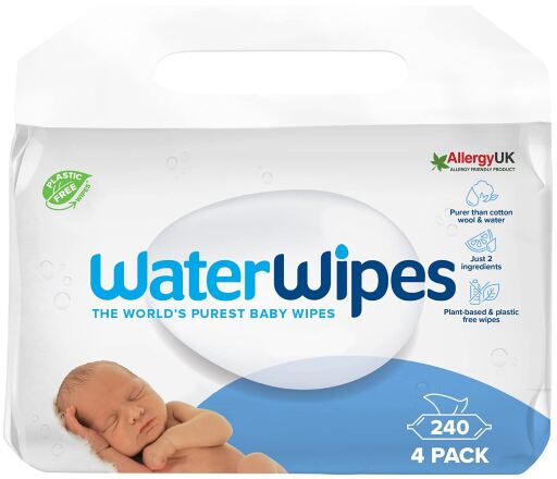 WaterWipes Lingettes Nettoyantes Bébé Bio 60 Lingettes