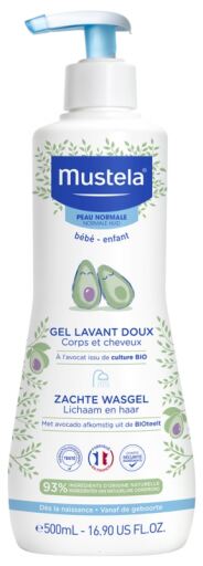 Gel de bain doux à l&#39;avocat bio