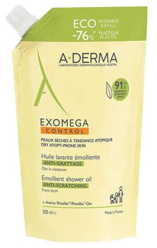 A-DERMA Exomega Control Huile de Douche Eco Recharge 500 ml