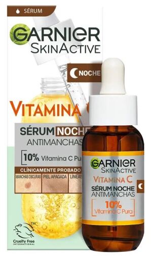 Garnier S&eacute;rum de nuit anti-taches Skin Active &agrave; la vitamine C 30 ml