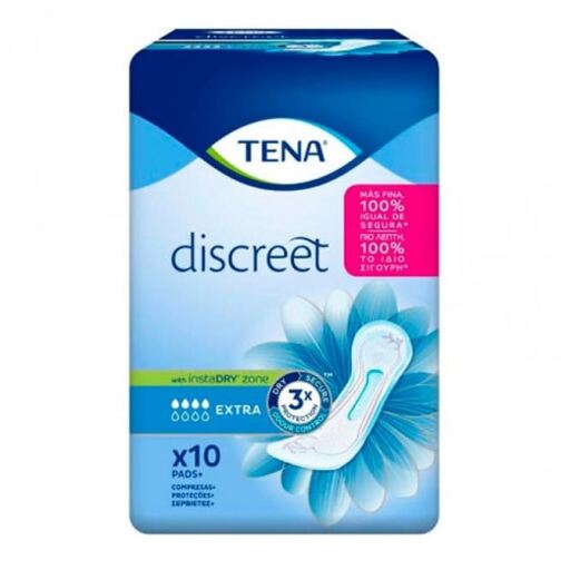 Serviettes d&#39;incontinence Discreet Extra 10 unités