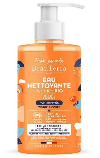 Eau Nettoyante Bio Bébé sans Parfum 750 ml