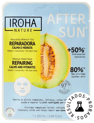 Iroha Nature Masque Melon R&eacute;parateur Apr&egrave;s-Soleil