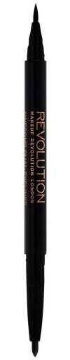 Revolution Beauty London Felt & Kohl Double Eyeliner Noir 1 ml