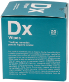 Lingettes nettoyantes pour les yeux Dx Wipes, 20 unités