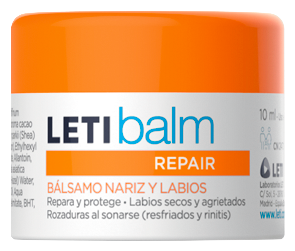 Baume réparateur pédiatrique pour le nez et les lèvres LETIbalm 10 ml