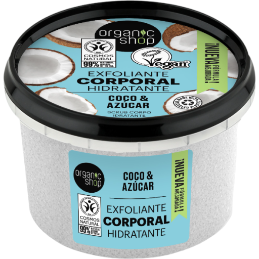 Organic Shop Gommage corporel hydratant &agrave; la noix de coco 250 ml