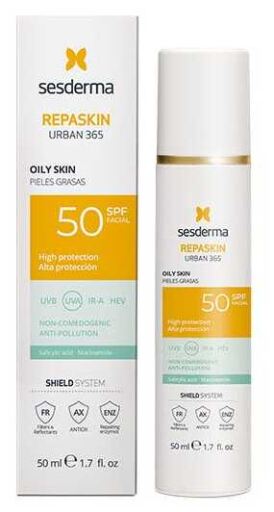 Repaskin Urban 365 Protecteur Peaux Grasses SPF 50 50 ml