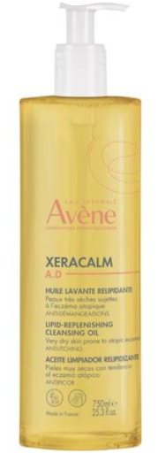 Huile nettoyante régénératrice pour les lèvres Xeracalm AD 750 ml