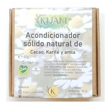 Kijani Apr&egrave;s-shampooing solide au cacao 60 gr