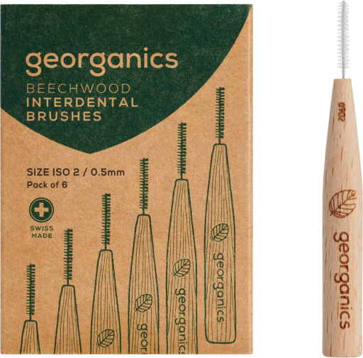 Georganics Brosse Interdentaire en Bois de H&ecirc;tre 2