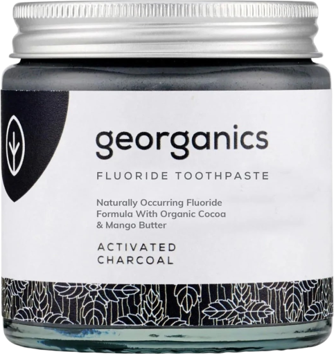 Georganics Dentifrice Actif au Fluor Charbon 60 ml