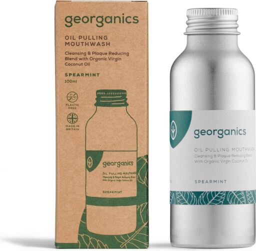 Georganics Bain de bouche &agrave; l'huile de menthe poivr&eacute;e 100 ml