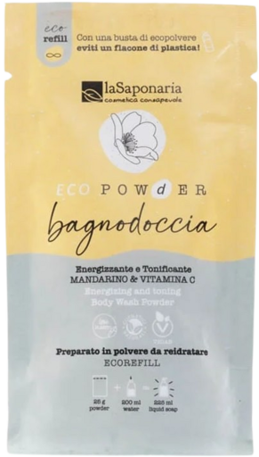 La Saponaria EcoPowder Gel Douche Poudre Mandarine 25 gr