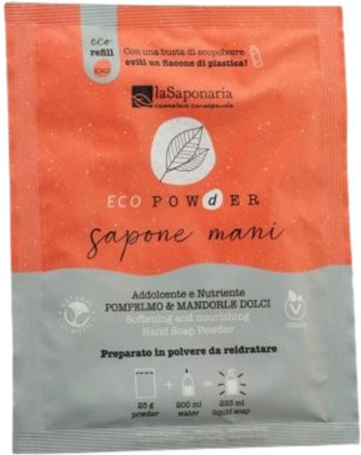 La Saponaria Savon pour les mains en poudre EcoPowder Pamplemousse 25 gr