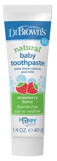 Dentifrice naturel à la fraise pour enfants de 0 à 3 ans, 40 g
