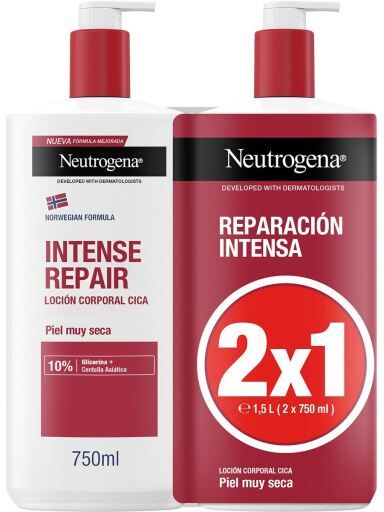 Lotion Corps Réparatrice Intense Peaux Très Sèches 2x750 ml
