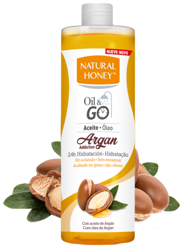 Natural Honey Huile d'Argan Oil & Go Elixir Huile Corporelle 300 ml