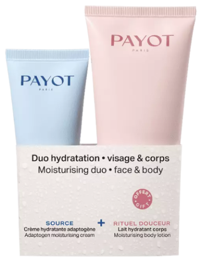 Payot Duo Hydration Cr&egrave;me Hydratante Visage 30 ml + Cr&egrave;me Corps 100 ml