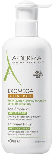Lait émollient Exomega Control 400 ml