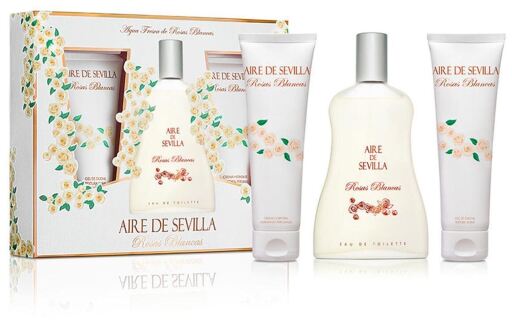 Coffret Roses Blanches 3 Pièces