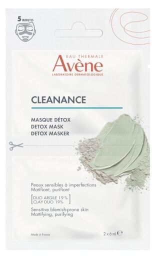 Av&egrave;ne Masque d&eacute;tox Cleanance 2 x 6 ml