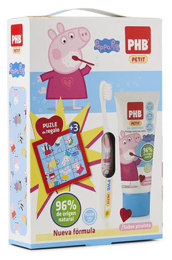 Brosse à dents Peppa Pig Plus + Dentifrice 50 ml + Coffret cadeau