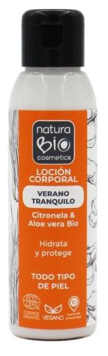 NaturaBIO Cosmetics Lait Corps Aloe-Citronelle Calm Summer Bio 100 ml