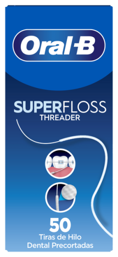 Oral-B Fil dentaire Super Floss 50 unit&eacute;s