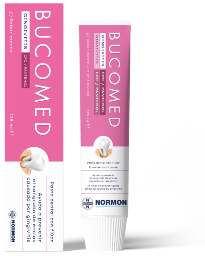 Pack de 2 pâtes pour gingivite Bucomed 125 ml