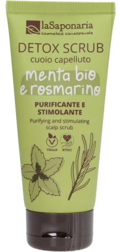 La Saponaria Gommage D&eacute;tox Cuir Chevelu Menthe-Romarin 100 ml