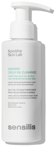 Sensilis Gel&eacute;e succinique nettoyante &agrave; l'huile 150 ml