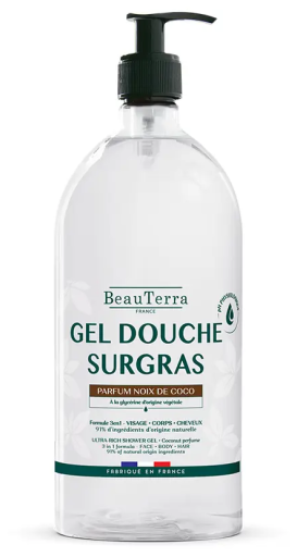 BeauTerra Gel douche &agrave; la noix de coco 1 L