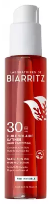 Laboratoires de Biarritz Huile Solaire Sensorielle SPF30 125 ml