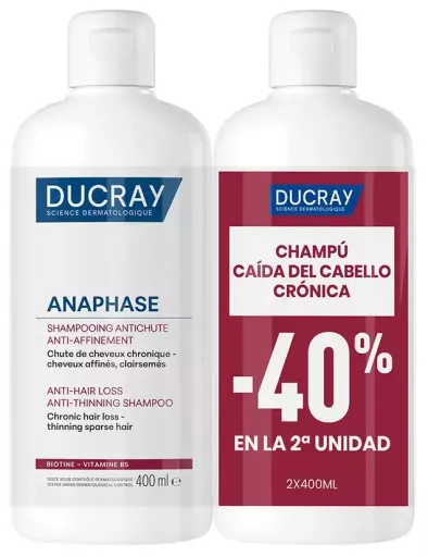 Pack de 2 shampoings Anaphase anti-chute et anti-chute de cheveux 400 ml