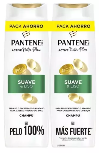 Pantene Shampoing doux et lisse 2 x 325 ml