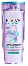 Shampooing pur &agrave; l'acide hyaluronique Elvive 380 ml