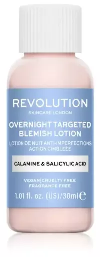Revolution Skincare Lotion anti-imperfections cibl&eacute;e de nuit &agrave; la calamine et &agrave; l'acide salicylique 30 ml