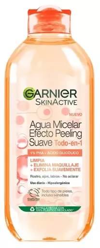 Garnier Eau micellaire Skin Active, effet peeling doux, tout en 1 400 ml