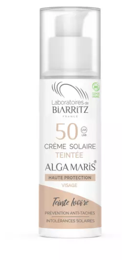 Laboratoires de Biarritz Cr&egrave;me visage beige Alga Maris SPF 50 50 ml
