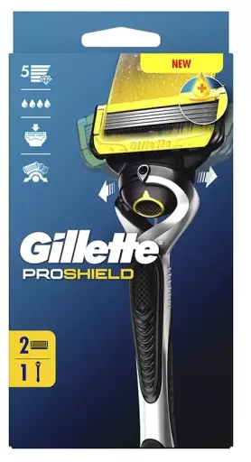 Gillette Machine Fusion Proshield + 2 pi&egrave;ces de rechange