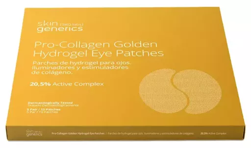 Patchs oculaires hydrogel dor&eacute;s Pro-Collagen, 5 unit&eacute;s