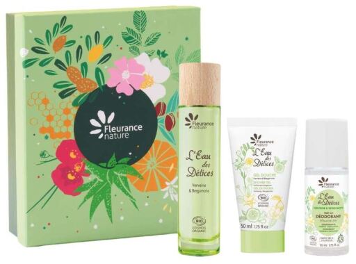 Fleurance Nature Eau Des D&eacute;lices Coffret 3 Pi&egrave;ces Verveine & Bergamote