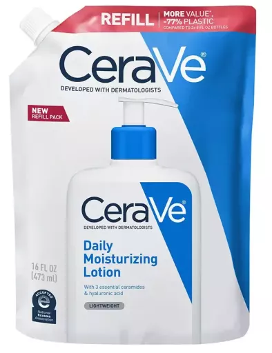 Cerave Lotion hydratante pour peaux s&egrave;ches &agrave; tr&egrave;s s&egrave;ches, recharge 473 ml
